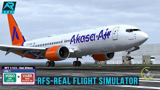 Akasa Air Boeing 737 MAX 8 Полный полёт ✈️ Гоа — Мумбаи🇮🇳 | Real Flight Simulator (RFS) screenshot 3