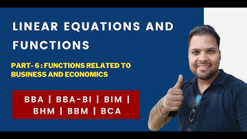 Functions related to business and economics