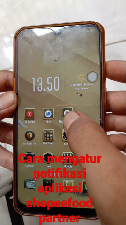 Cara mengatur nada notifikasi shopeefood partner/merchant #Shorts