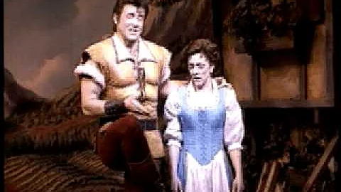 Steve Blanchard as Gaston and Andrea McArdle as Be...