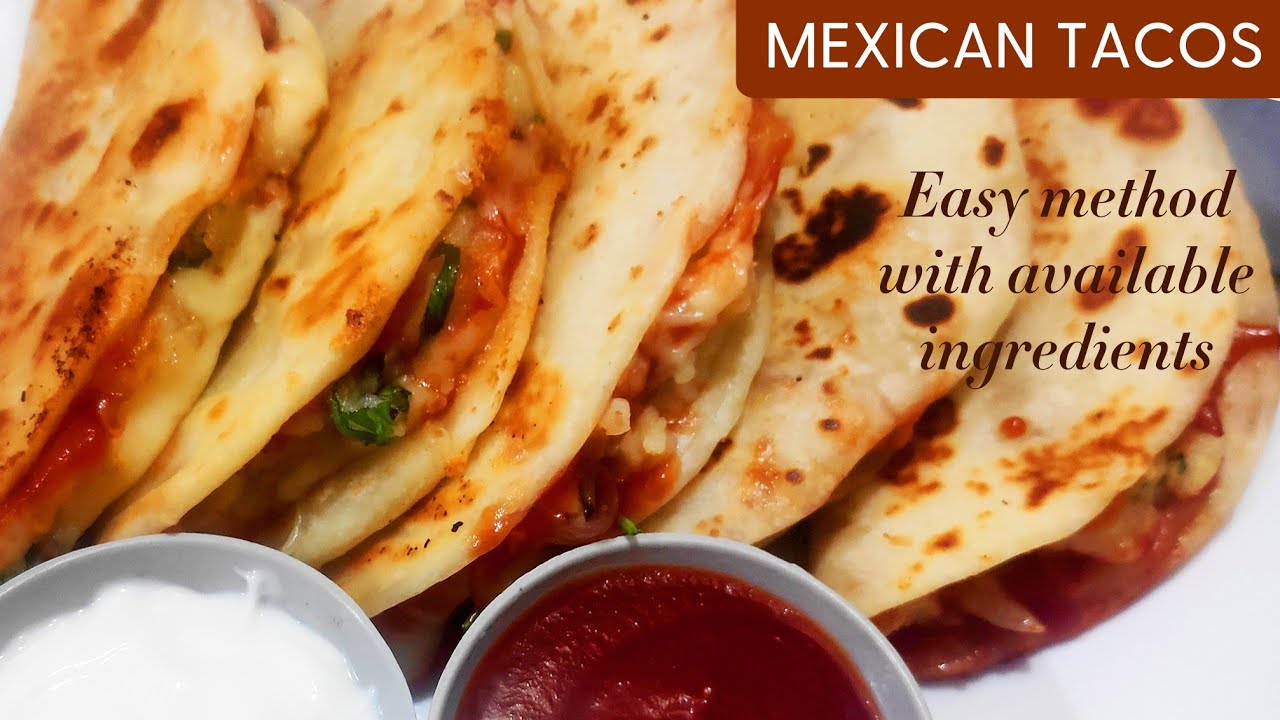 Crispy Potato tacos | Tacos recipe | Taco Mexicana - Homemade Dominos Style in Tawa | Potato Tacos