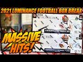 2021 Panini Luminance Football Hobby Box (x2!) 🔥 INSANE AUTO PULLS 🔥