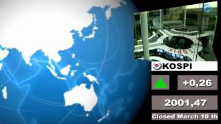 Worldwide Stock Exchanges; Mar, 10th 2011