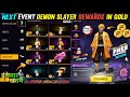 DEMON SLAYER REWARDS EVENT FREE FIRE x RESOL GAMING