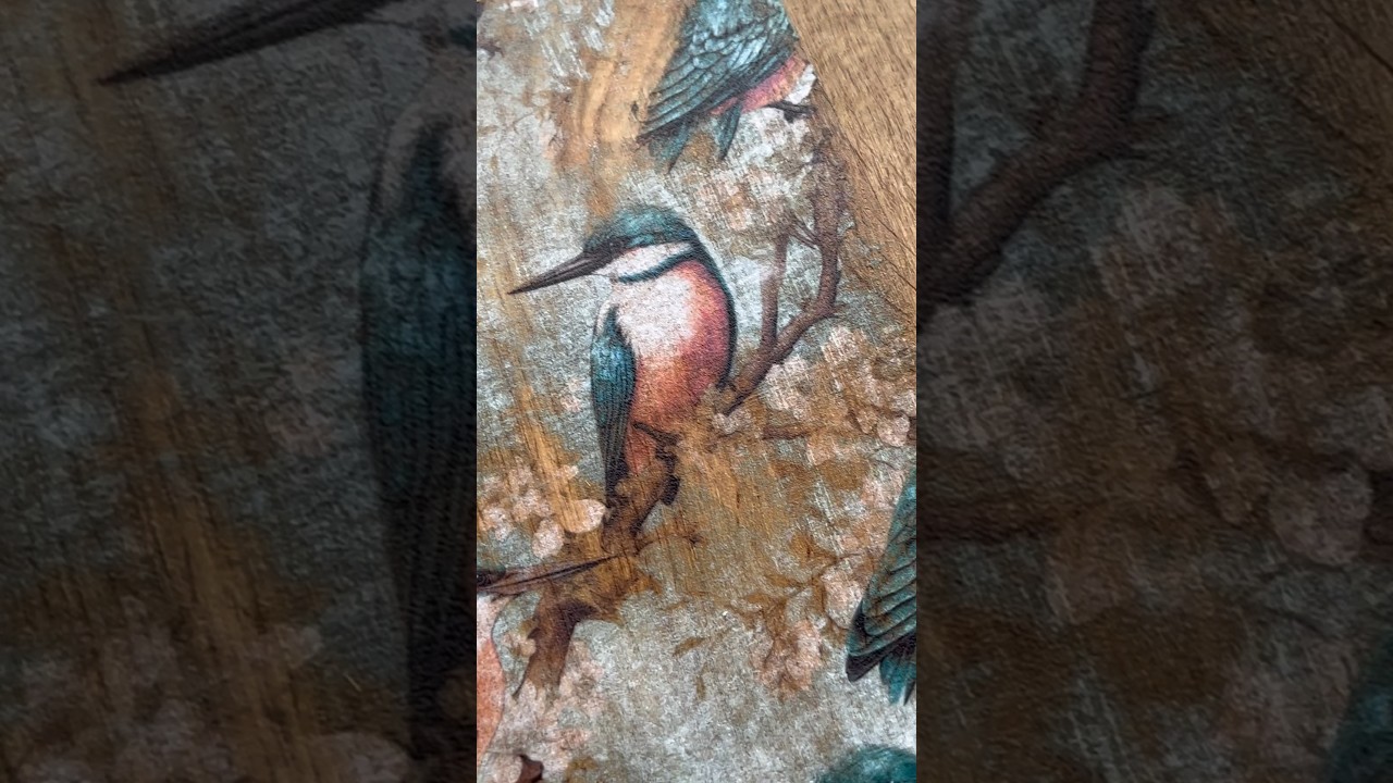 How to transfer an inkjet print onto wood 💛 #woodprinting #imagetransfer