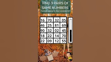 Find 3 PAIRS of identical Numbers to WIN!