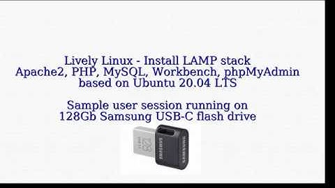 Install LAMP stack - Apache2, PHP, MySQL and tools on Ubuntu 21.04 or 20.04 Live USB. Lively Linux.