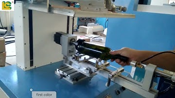 Screen Printer With Color Sensor And Servo System For Auto Color Registration