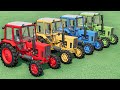 TRANSPORTING Mini Tractors Of Colors GRASS TEDDER WORK - Farming Simulator 22