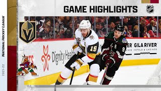 Golden Knights @ Coyotes 12/3/21 | NHL Highlights