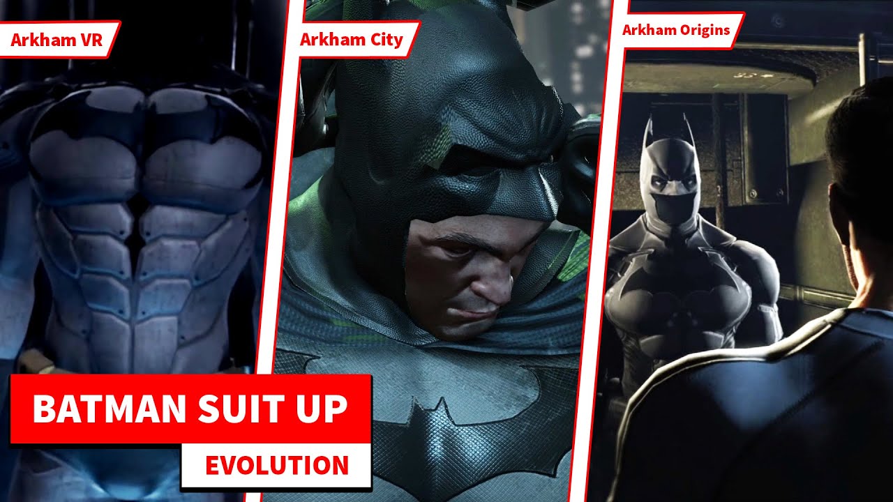 Batman Suit Up Scenes Evolution in Video Games (2011-2017) - YouTube