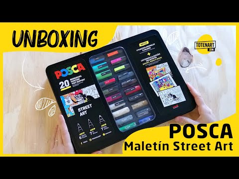 Maletín #POSCA Street Art  Unboxing 📦 totenart.com 