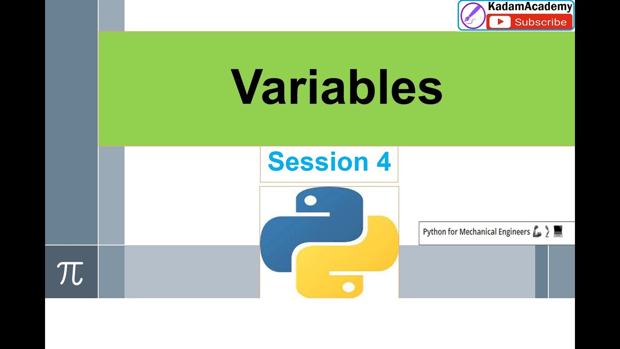 Variables used in python for engineers & scientiest - YouTube