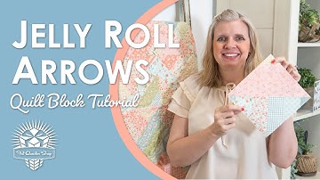 🙌 Just 1 Jelly Roll! 😃 Jelly Roll Arrows Quilt for all Jelly Roll Lovers💖 Fat Quarter Shop