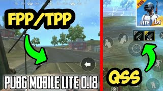 CONFIG TOMBOL QSS + FPP TPP NEW VERSI 0.18 PUBG MOBILE LITE