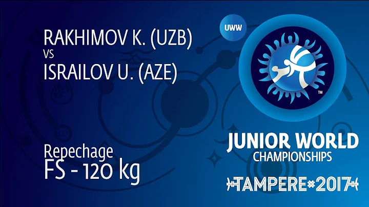 Repechage FS - 120 kg: U. ISRAILOV (AZE) df. K. RAKHIMOV (UZB) by VPO1, 6-2