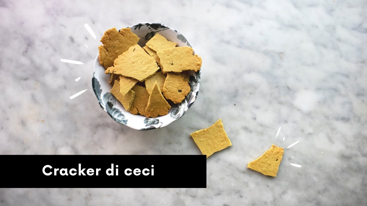CRACKER DI CECI con pochi ingredienti, naturalmente senza glutine