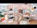 Lazada & Shopee Haul! Home Finds, Loungewear & more! | Angel Yeo