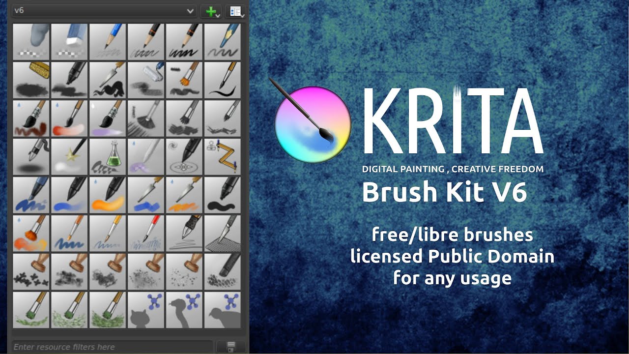 free krita brushes