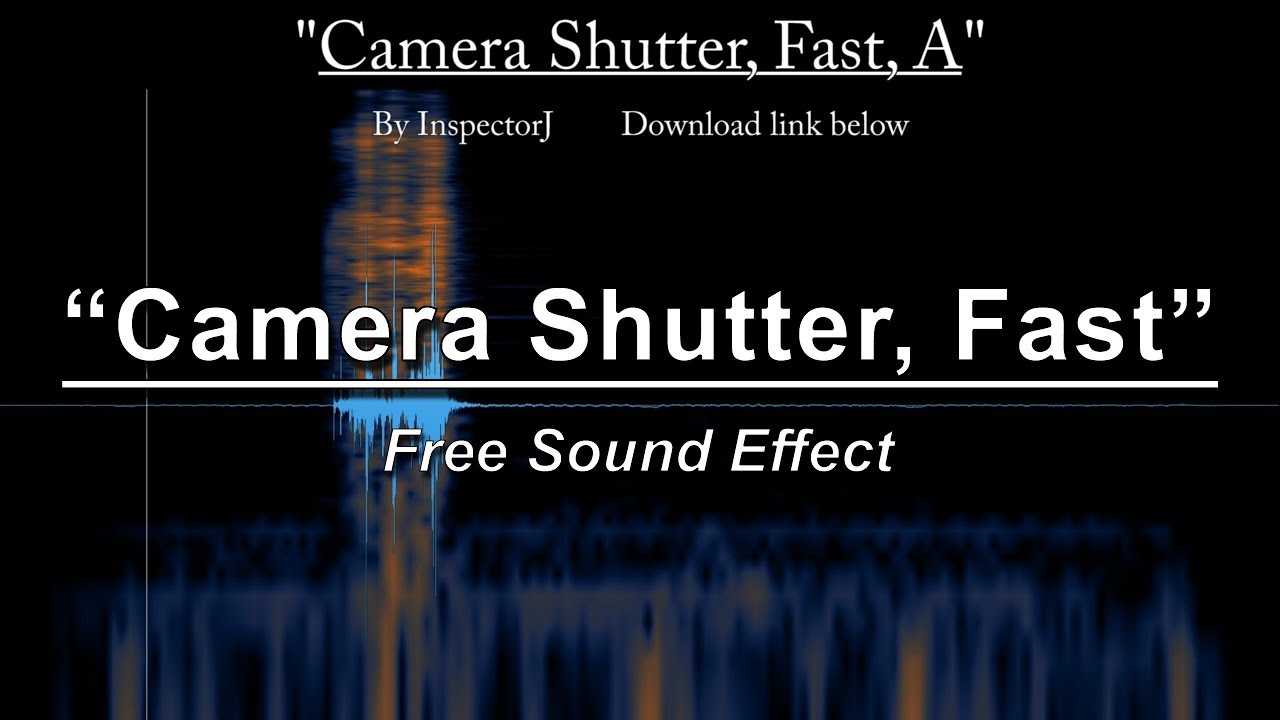 "Camera Shutter, Fast, A" Free Sound Effect YouTube