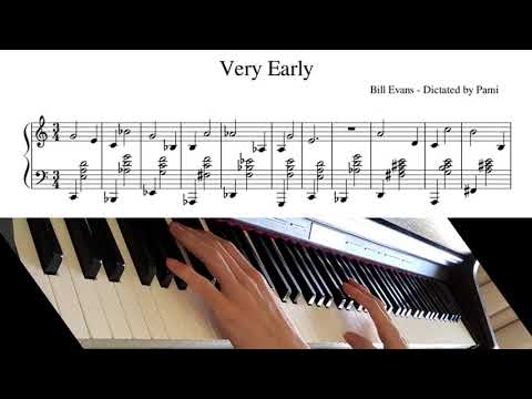 Very Early - Bill Evans (Transcription: theme only, piano solo)
