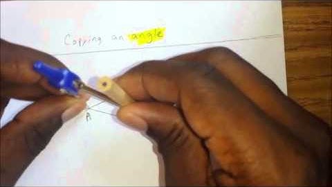 Constructions  Copying a segment, angle, and bisecting segments and Angles