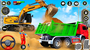 Real Large City Construction Games - City Road Construction Simulator 3D Game - Android GamePlay