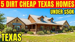 5 Dirt Cheap Homes in Texas Under $100K | Hidden Real Estate Deals You Can Buy Today!