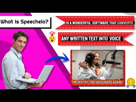 What Is Speechelo? I is a wonderful  software that converts any written text into  voice