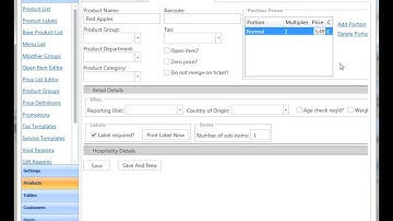 Retail - Adding Product