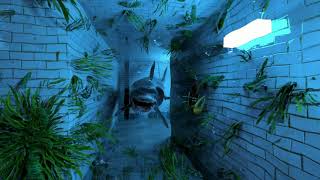 Street Under The Water cinema 4d  Octane  Xparticles  After Effects