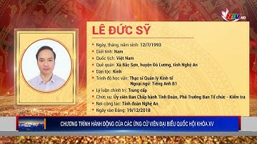 Chương trình hành động của ứng cử viên Đại biểu Quốc hội khóa XV Lê Đức Sỹ