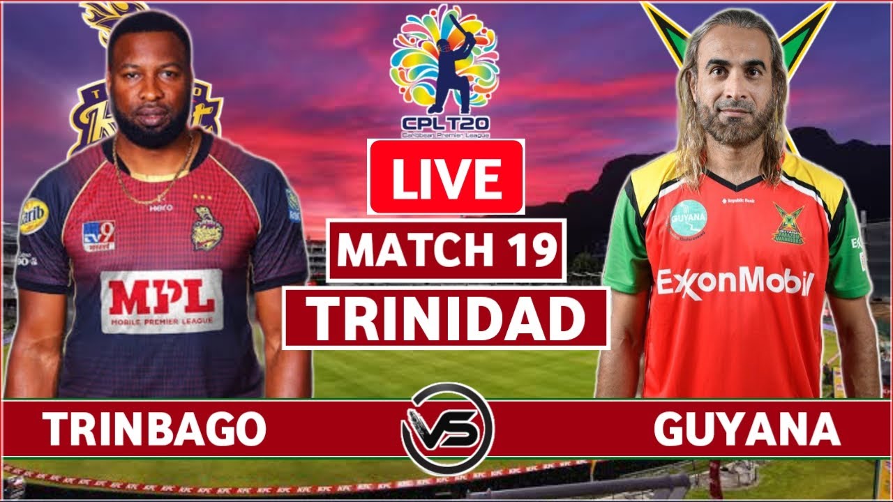 CPL 2023 Live: GUY vs TKR Live | Guyana Amazon Warriors vs Trinbago Knight Riders Live | 2nd Innings