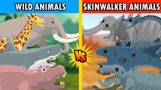 Animals Vs Skinwalker Animals Battle Monster Animation