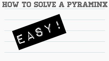 how to solve pyraminx first layer very easy