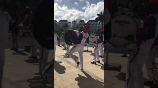 Best Jamaican drummer got skills Xmas Day Parade Marching Band