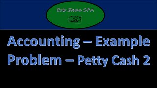 800.20 Petty Cash Journal Entries Part 2-Accounting, Financial