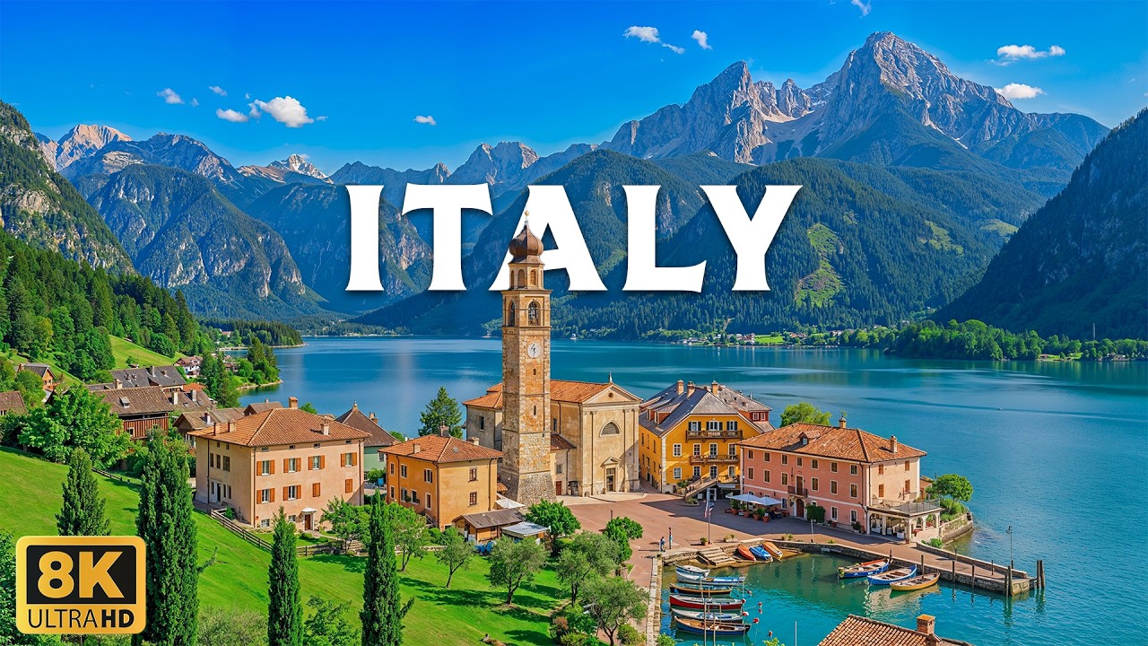 Италия 8K | Вечная красота – величественные побережья, холмы и исторические деревни
