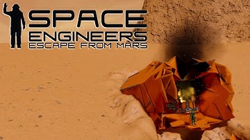 Crashlanded & alone ~ Escape from mars - Space Engineers #1