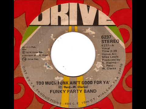 FUNKY PARTY BAND Too much funk ain't good for ya'