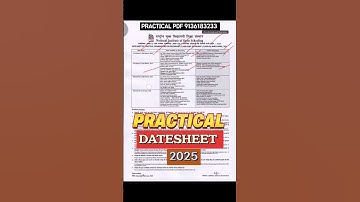 Nios 10th/12th  exam datesheet practical 2025 #exam nios ke practical exam ki datesheet agai