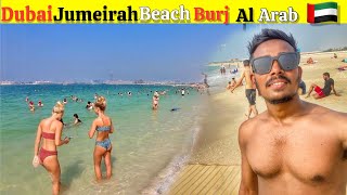 Jumeirah Beach Tour 2024 | One Of The Most Famous Beach In Dubai | JBR Beach Dubai🇦🇪