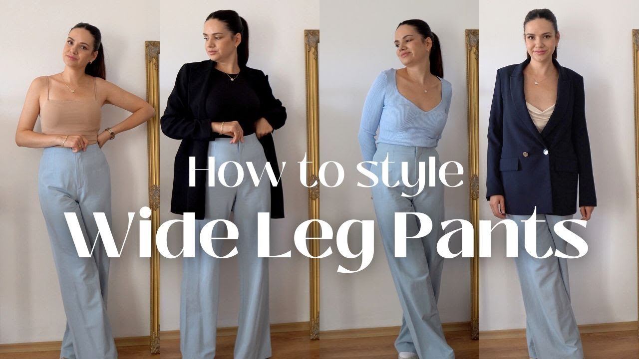 ZARA WIDE LEG PANTS OUTFIT IDEAS  HOW TO STYLE WIDE LEG PANTS 