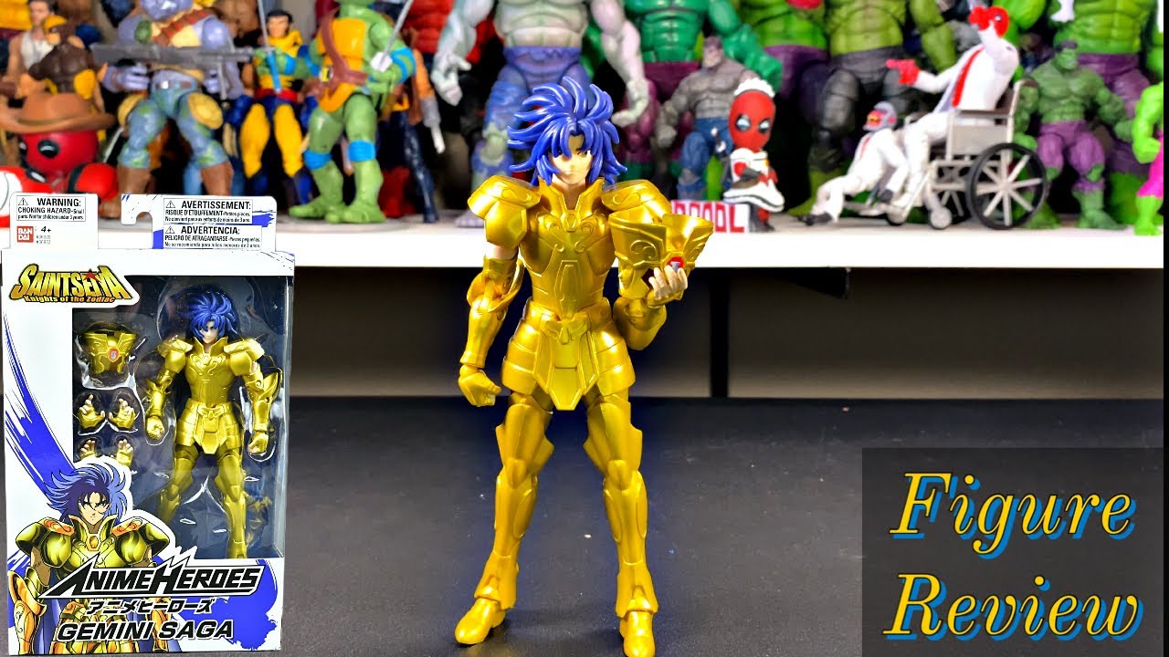 Anime Heroes Saint Seiya - Knights of the Zodiac - Gemini Saga Action  Figure - Quest Toys