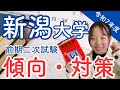 【新潟大学】前期二次試験の傾向と対策を徹底解説します！
