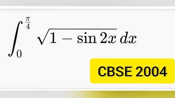 Q11 | Evaluate the definite Integral from 0 to π/4 √(1-sin2x) | limit 0 to π/4 int of (1-sin2x)^1/2