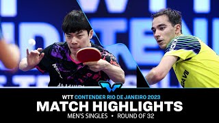 Hugo Calderano vs Cho Seungmin | MS R32 | WTT Contender Rio de Janeiro 2023