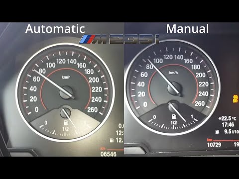 BMW M235i Manual vs Automatic  100-200 kmh (60 -120 mph) M135i M140i M240i F22