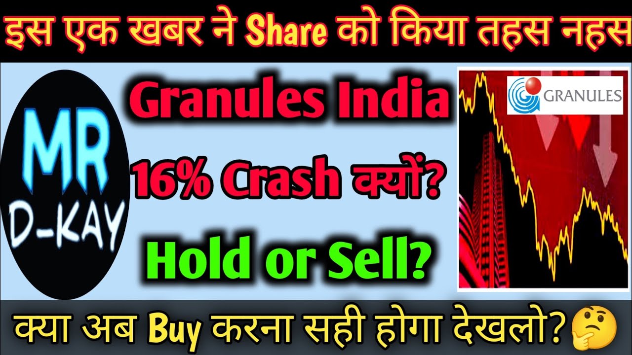 Granules india latest news 🔥 Why Granules india share crash today ...