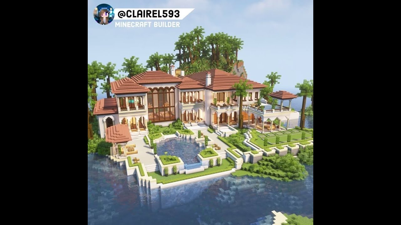 We bouwen een dak boven een stad in Minecraft